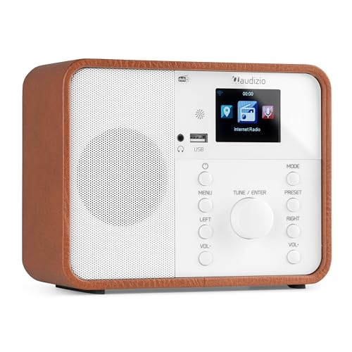 Audizio Nardo - Internetradio WLAN und DAB Radio mit Bluetooth, 40 Watt Lautsprecher, FM & UKW, Auto-Suchlauf, 250 Speicherplätze, Fernbedienung, Wecker, Sleeptimer, USB, DAB+ Küchenradio - Weiß Audizio Nardo - Internetradio WLAN und DAB Radio mit Bluetooth, 40 Watt Lautsprecher, FM & UKW, Auto-Suchlauf, 250 Speicherplätze, Fernbedienung, Wecker, Sleeptimer, USB, DAB+ Küchenradio - Weiß von Audizio