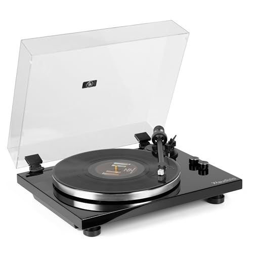 Audizio Toledo Premium Plattenspieler Bluetooth – Hochwertiger Schallplattenspieler, 33/45 U/min, Vinyl Player mit hochwertigem Tonabnehmer – Record Player mit Vorverstärker, Riemenantrieb & RCA Audizio Toledo Premium Plattenspieler Bluetooth – Hochwertiger Schallplattenspieler, 33/45 U/min, Vinyl Player mit hochwertigem Tonabnehmer – Record Player mit Vorverstärker, Riemenantrieb & RCA von Audizio