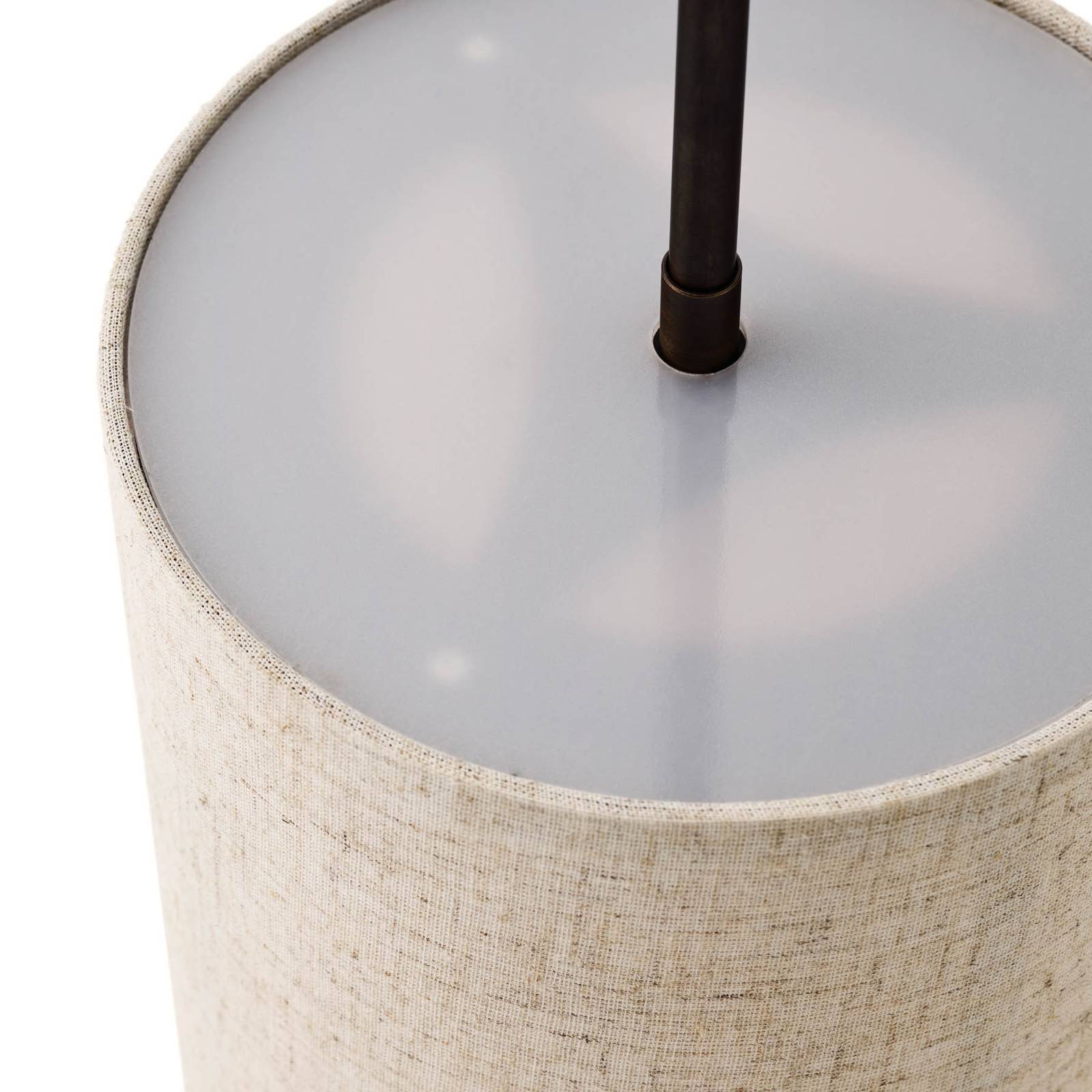 Audo Hashira Hängeleuchte aus Leinen, Ø18cm, natur Audo Hashira Hängeleuchte aus Leinen, Ø18cm, natur von Audo Copenhagen