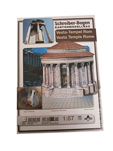 Aue Verlag Schreiber-Bogen Kartonmodellbau Vesta-Tempel Rom H0 von Aue Verlag