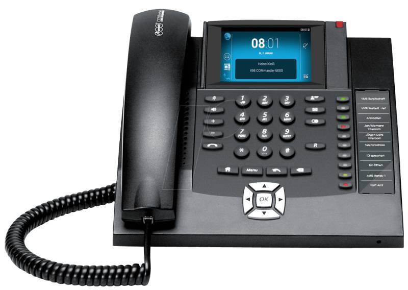 AUERSWALD 90071 - VoIP Telefon, schnurgebunden, basierend auf Android, schwarz von Auerswald