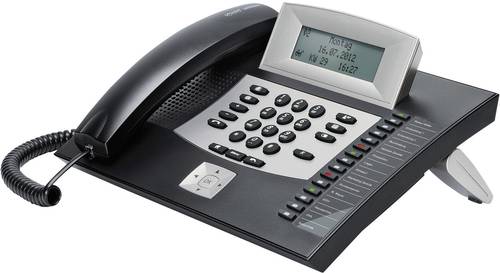 Auerswald COMfortel 1600 Systemtelefon, ISDN Headsetanschluss, Freisprechen, Touchscreen Beleuchtete von Auerswald