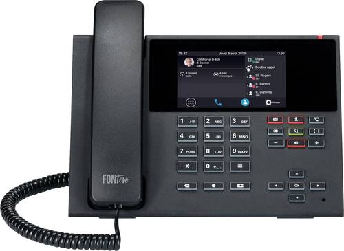 Auerswald COMfortel D-400 Schnurgebundenes Telefon, VoIP Anrufbeantworter, Freisprechen, PoE, Headse von Auerswald