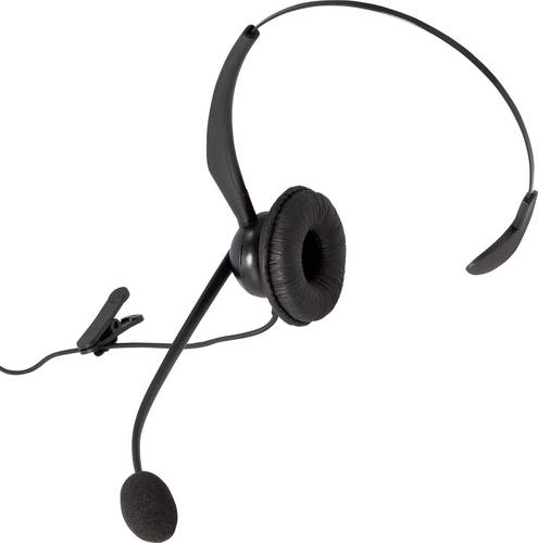 Auerswald COMfortel H-200 Telefon On Ear Headset kabelgebunden Mono Schwarz Noise Cancelling von Auerswald