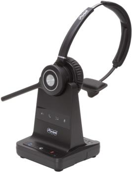 Auerswald COMfortel H-600 Kopfhörer Verkabelt & Kabellos Kopfband Büro/Callcenter Bluetooth Schwarz (90349) von Auerswald