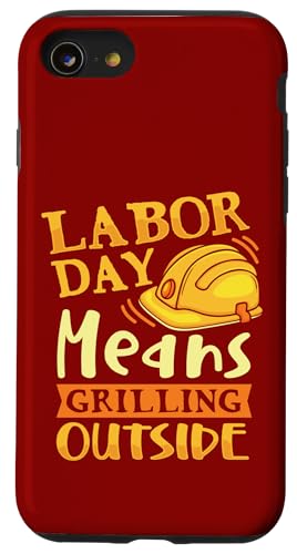 Arbeitstag bedeutet draußen zu grillen Hülle für iPhone SE (2020) / 7 / 8 von Aufstieg & mahlen