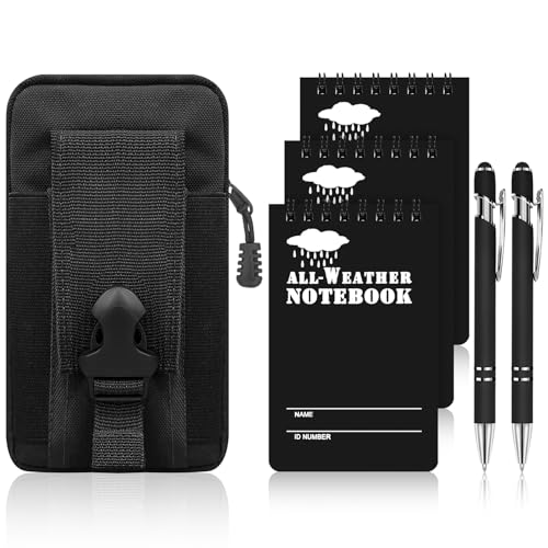 Augacage 6-teiliges wasserdichtes Notizbuch, Allwetter-Polizei, wasserdichter Notizblock, 7,6 x 12,7 cm, Taschennotizbuch mit wasserdichtem wetterfestem Stift und Abdeckung für Outdoor-Aktivitäten Augacage 6-teiliges wasserdichtes Notizbuch, Allwetter-Polizei, wasserdichter Notizblock, 7,6 x 12,7 cm, Taschennotizbuch mit wasserdichtem wetterfestem Stift und Abdeckung für Outdoor-Aktivitäten von Augacage