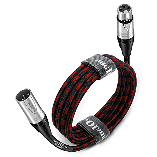 Augioth XLR zu XLR Pro Mikrofonkabel Männlich - Weiblich XLR Kabel 3-polig Rotabgleich Geschützt Mikrofonkabel Verstärker Mixer Lautsprechersysteme, Aufnahmestudio, 15 Ft Augioth XLR zu XLR Pro Mikrofonkabel Männlich - Weiblich XLR Kabel 3-polig Rotabgleich Geschützt Mikrofonkabel Verstärker Mixer Lautsprechersysteme, Aufnahmestudio, 15 Ft von Augioth