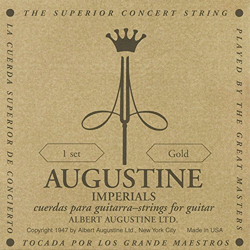 Klassik Gitarrensaiten Imperials Label Satz Gold High Tension/Basssaiten Light Tension von Augustine