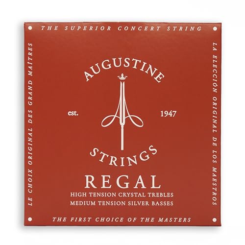 Klassik Gitarrensaiten Regals Label Satz Red Extra High Tension//Bassaiten Medium Tension von Augustine