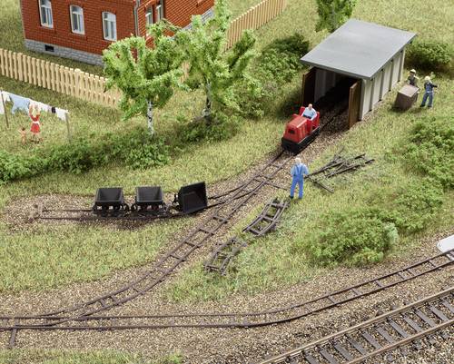 Auhagen 43700 TT Feldbahnsetattrappe mit Lokschuppen Attrappen von Auhagen