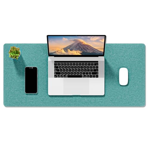 Auhoahsil Filz-Schreibtischunterlage, Minimalistisches großes Mauspad, XL, 80 x 30 cm, Schreibtischunterlage für Desktop, Tastatur, Laptop, Computer, Büro, Arbeit von zu Hause, Gaming, Dunkelgrün Auhoahsil Filz-Schreibtischunterlage, Minimalistisches großes Mauspad, XL, 80 x 30 cm, Schreibtischunterlage für Desktop, Tastatur, Laptop, Computer, Büro, Arbeit von zu Hause, Gaming, Dunkelgrün von Auhoahsil