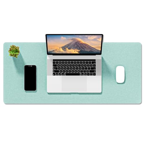 Auhoahsil Filz-Schreibtischunterlage, Minimalistisches großes Mauspad, XL, 80 x 30 cm, Schreibtischunterlage für Desktop, Tastatur, Laptop, Computer, Büro, Arbeit von zu Hause, Gaming, Hellgrün Auhoahsil Filz-Schreibtischunterlage, Minimalistisches großes Mauspad, XL, 80 x 30 cm, Schreibtischunterlage für Desktop, Tastatur, Laptop, Computer, Büro, Arbeit von zu Hause, Gaming, Hellgrün von Auhoahsil