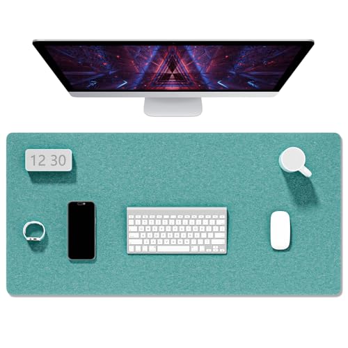 Auhoahsil Filz-Schreibtischunterlage, Minimalistisches großes Mauspad, XXL, 90,2 x 39,9 cm, Schreibtischunterlage für Desktop, Tastatur, Laptop, Computer, Büro, Arbeit von zu Hause, Gaming, Dunkelgrün Auhoahsil Filz-Schreibtischunterlage, Minimalistisches großes Mauspad, XXL, 90,2 x 39,9 cm, Schreibtischunterlage für Desktop, Tastatur, Laptop, Computer, Büro, Arbeit von zu Hause, Gaming, Dunkelgrün von Auhoahsil