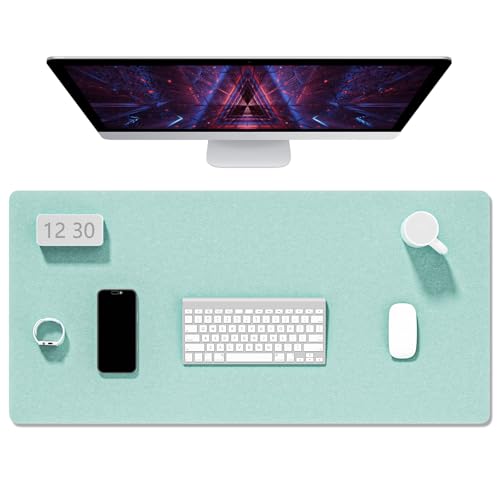Auhoahsil Filz-Schreibtischunterlage, Minimalistisches großes Mauspad, XXL, 90,2 x 39,9 cm, Schreibtischunterlage für Desktop, Tastatur, Laptop, Computer, Büro, Arbeit von zu Hause, Gaming, Hellgrün Auhoahsil Filz-Schreibtischunterlage, Minimalistisches großes Mauspad, XXL, 90,2 x 39,9 cm, Schreibtischunterlage für Desktop, Tastatur, Laptop, Computer, Büro, Arbeit von zu Hause, Gaming, Hellgrün von Auhoahsil