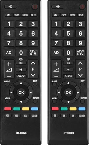 2Packs CT-90326 Ersatz Fernbedienung Kompatibel mit Toshiba Smart TV Fernseher 2Packs CT-90326 Ersatz Fernbedienung Kompatibel mit Toshiba Smart TV Fernseher von Auilzlz