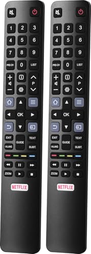 2er-Pack RC802N Ersatz Fernbedienung Kompatibel mit TCL Thomson Smart TV Fernseher 2er-Pack RC802N Ersatz Fernbedienung Kompatibel mit TCL Thomson Smart TV Fernseher von Auilzlz