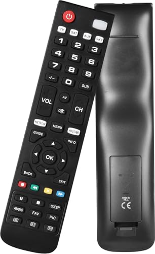 Universal Fernbedienung Kompatibel mit own Sky, Sky Q 1 TB oder 2 TB Box Plus der Sky Q Mini Box, offizielle Sky Markenverpackung, Schwarz, SKY135 Universal Fernbedienung Kompatibel mit own Sky, Sky Q 1 TB oder 2 TB Box Plus der Sky Q Mini Box, offizielle Sky Markenverpackung, Schwarz, SKY135 von Auilzlz