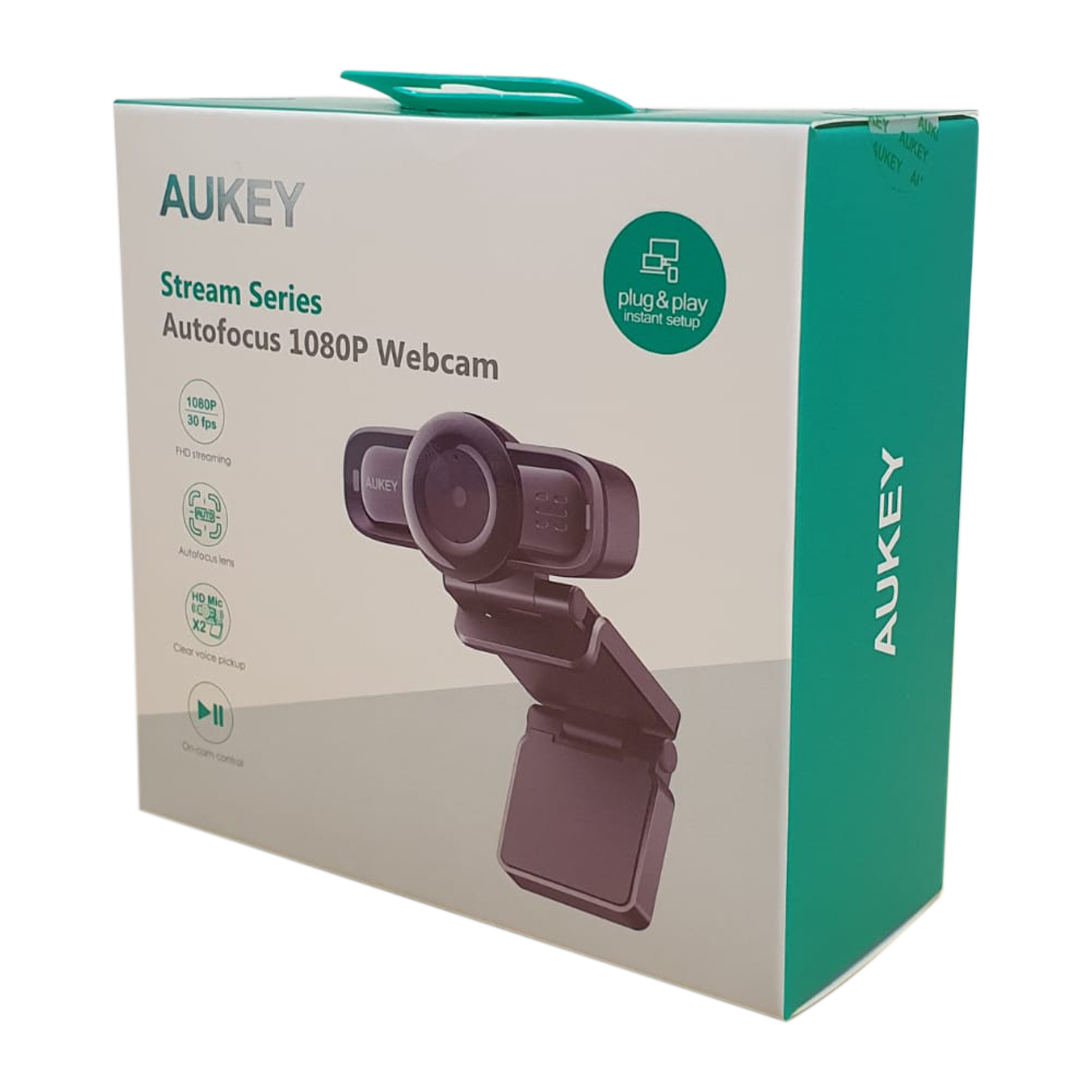 Aukey PC-LM3 Stream Series 1080P Full HD 30 fps Dual-Mic Stereo Webcam von Aukey