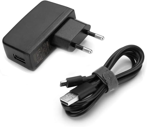 Aukru® 2-in-1 Ladegerät Netzteil 5 V/2000 mA + Micro-USB-Kabel für Raspberry Pi, Samsung Galaxy S6/S5/S4/S3, Galaxy Tab 3, Note 4/3/2, Google Nexus 7, MP4, HTC One M8, Nokia 520, Power Banks und von Aukru