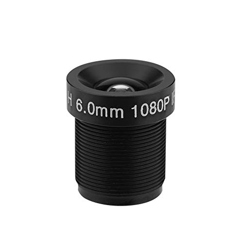Aukson 6-mm-Weitwinkel-CCTV-Kameraobjektiv mit 58° Sichtfeld, 2 Millionen Pixel, IR-Unterstützung, Schwarz, M12-Mount, Festfokus, Multi-Layer-Beschichtung Aukson 6-mm-Weitwinkel-CCTV-Kameraobjektiv mit 58° Sichtfeld, 2 Millionen Pixel, IR-Unterstützung, Schwarz, M12-Mount, Festfokus, Multi-Layer-Beschichtung von Aukson