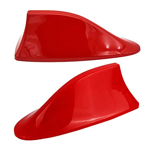 A56C Haifisch-Antenne Auto – Hochglanz Rot, Universal Shark Dachantenne mit Verstärker, Hochwertiger AM & FM Radioempfang, ABS-Material A56C Haifisch-Antenne Auto – Hochglanz Rot, Universal Shark Dachantenne mit Verstärker, Hochwertiger AM & FM Radioempfang, ABS-Material von Aukson