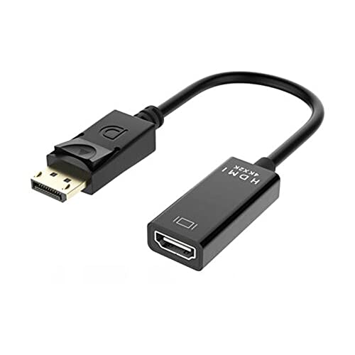 Aukson D35 DisplayPort auf HDMI Adapter 4K Displayport Stecker auf HDMI Buchse Adapter Kabel DP Stecker zu HDMI Buchse Konverter kompatibel mit HDTV, Laptop, PC,Monitor, Projektor, usw von Aukson