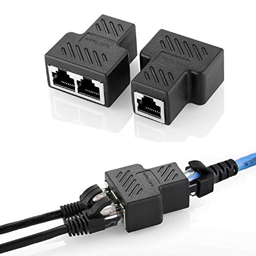 Aukson H07 RJ45 Adapter Splitter Verteiler 8P8C Ethernet LAN Netzwerkkabel Kabel CAT5 6 LAN Ethernet Stecker von Aukson