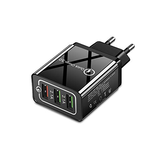 Aukson N35C USB Ladegerät 3-Port QC 3.0 Schnellladegerät – 100-240V, 5V/9V/12V, max. 4,8A, Universal Netzteil mit Quick Charge Funktion von Aukson