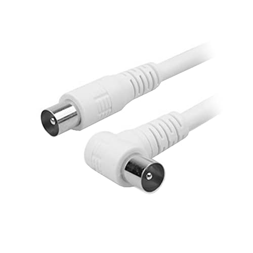 Aukson O00 HDTV Antennenkabel 1,5m, 90° Gewinkelt, Koax-Stecker auf Stecker – Ideal für HD-TV, Sat-Receiver & Digital-TV Aukson O00 HDTV Antennenkabel 1,5m, 90° Gewinkelt, Koax-Stecker auf Stecker – Ideal für HD-TV, Sat-Receiver & Digital-TV von Aukson