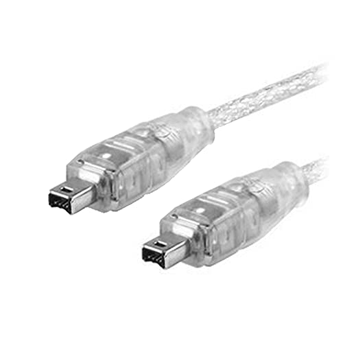 Aukson Q37 FireWire Kabel (4-polig Stecker auf 4-polig Stecker) IEEE 1394 4 Pol. / 4 Pol. Stecker Firewire Sync Kabel 1,5m Plug und Play von Aukson