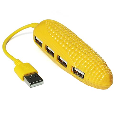 C19C 4-Port USB 2.0 Hub – Hochgeschwindigkeits USB Splitter, 480 Mbps, Kompatibel mit PC, Laptop und Notebook, Unterstützt USB 1.1 und USB 2.0 von Aukson
