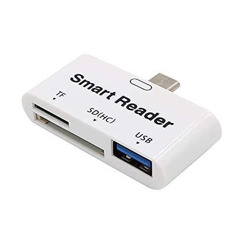 C27 3-in-1 USB-C Kartenleser – SD/TF Kartenleser mit USB 3.0 Port, kompatibel mit SDHC, SDXC und UHS-I Karten – Schneller Datenzugriff und vielseitige Konnektivität von Aukson