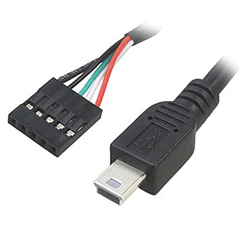 D56 Pinheader 5 polig auf USB Mini Kabel 50 cm Mini USB 5pin Stecker auf 1 x 5Pin Buchse cm USB Header PCB Motherboard Kabel von Aukson