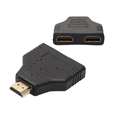 F63 HDMI Kabel Splitter 1080P 1 in 2 Out HDMI Stecker auf Dual HDMI Buchse, HDMI Splitter 1 auf 2 von Aukson