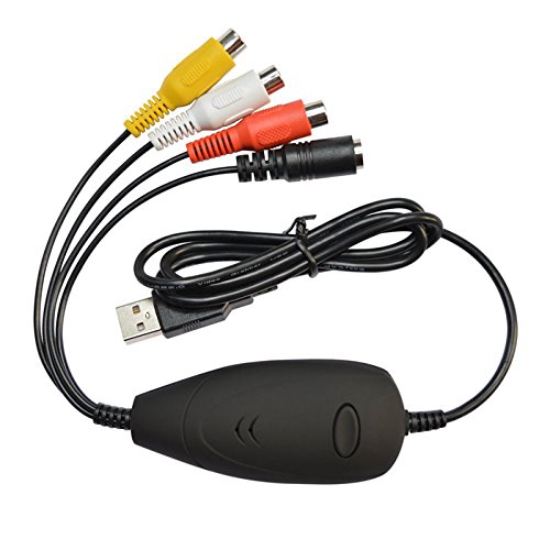 I41C USB 2.0 Audio Video Grabber – Video & Audio Wandler mit Neuer Software für Windows 10 – Digitalisieren Sie VHS und DVD-Videos für die einfache Konvertierung und Übertragung von Aukson