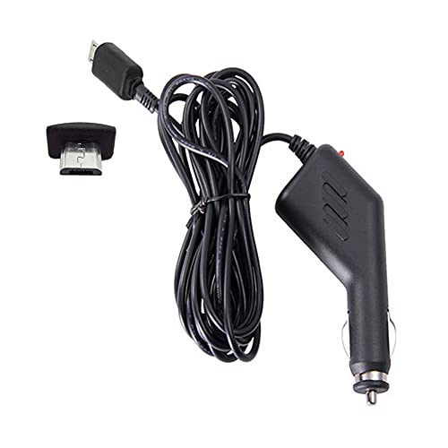 J36C KFZ Auto Ladegerät mit Micro USB Ladekabel Zigarette Ladegerät 3,5m Stromversorgung Adapter Kabel mit Micro USB GPS MP3 von Aukson