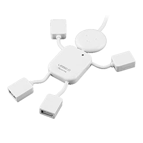 O18 USB Hub 2.0 4 Port Verteiler 480Mb/s für PC, Laptop, Notebook, High-Speed USB Hub Plug-and-Play von Aukson