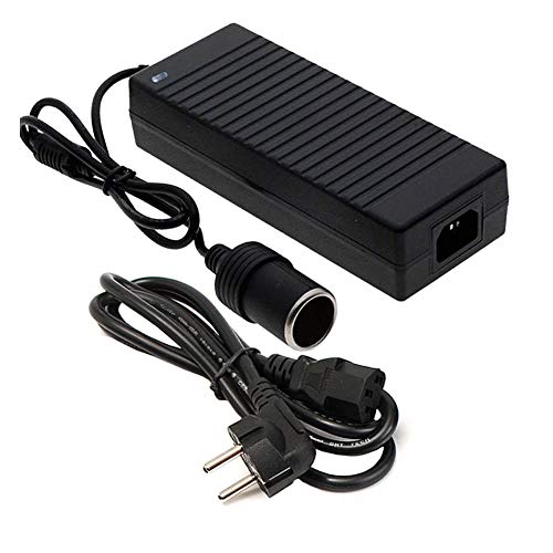 O49C 180W Spannungswandler KFZ Netzadapter 230V AC auf 12V DC Konverter mit Zigarettenanzünderbuchse – 15A Auto-Adapter für GPS, Kompressoren, Kühlschränke – Sicherheitszertifiziert, EU-Steckdose von Aukson