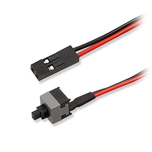 R02 PC Startknopf Power Cable – 50cm Computer Reset Taster mit EIN/AUS Taste, 2-poliger Hauptschalter (Power SW) für Motherboards – Robustes und Flexibles Kabel für Zuverlässige Systemsteuerung von Aukson