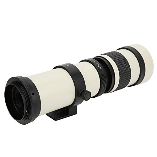 Teleskopobjektiv, weiß mit 420-800MM Super-Telezoom F/8.3-16 Manuelles Fokussieren Teleobjektiv für Canon EF-Kamera Aluminiumgehäuse, Telezoomobjektiv Teleskopobjektiv, weiß mit 420-800MM Super-Telezoom F/8.3-16 Manuelles Fokussieren Teleobjektiv für Canon EF-Kamera Aluminiumgehäuse, Telezoomobjektiv von Aukson