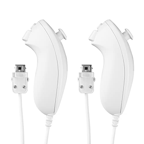 Aukuoy 2-Pack Nunchuk Controller für Wii, Remote Nunchuk Jostick Game Controller Kompatibel mit Nintendo Wii und Wii U Videospiel Gamepads Aukuoy 2-Pack Nunchuk Controller für Wii, Remote Nunchuk Jostick Game Controller Kompatibel mit Nintendo Wii und Wii U Videospiel Gamepads von Aukuoy