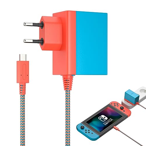 Netzteil für Nintendo Switch AC Adapter: Aukuoy Switch Ladegerät kompatibel mit Nintendo Switch/OLED/Lite, 15 V/2,6 A Netzteil, unterstützt Switch-TV-Modus und Docking Station von Aukuoy