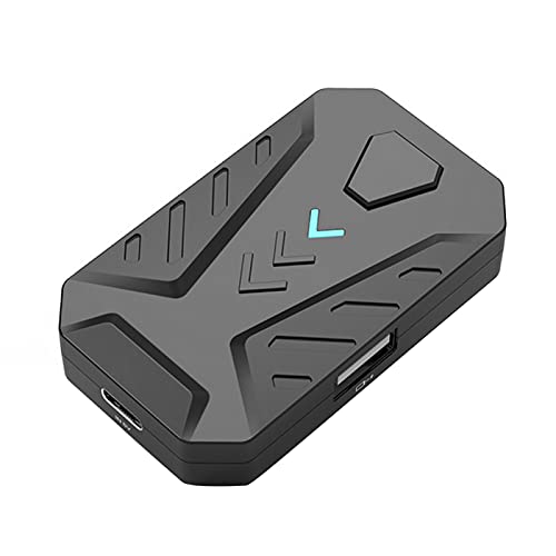 Auleset Bluetooth-Gaming-Tastatur-Konverter-Adapter für iOS, Android, Tablet, Schwarz von Auleset