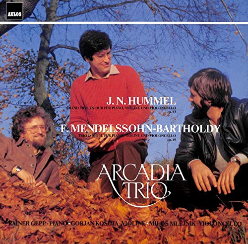 Johann Nepomuk Hummel / Felix Mendelssohn-Bartholdy: Grand Trios Es-Dur, op. 93; Trio d-moll, op. 49 für Piano, Violine, Violoncello - AUL 53574 - Vinyl LP von Aulos