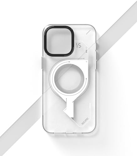 Aulumu A15 PC für iPhone 15 Pro Magnetische Hülle - IMD-Technologie - Kompatibel mit Magsafe [Aluminiumlegierung Kamerarahmen] Stoßfest Kratzfest Handyhülle - Transparent von Aulumu