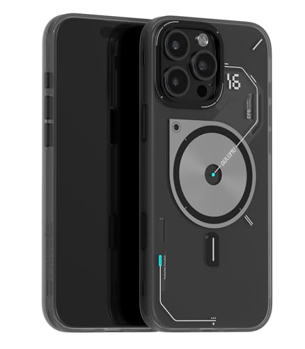 Aulumu A16 für iPhone 16 Pro Max hülle Magnetische Thermohülle | Kamera-Steuerung | IMD-Technologie | Kompatibel mit MagSafe | Komplett umschließend | Touch Durchscheinendes Grau von Aulumu