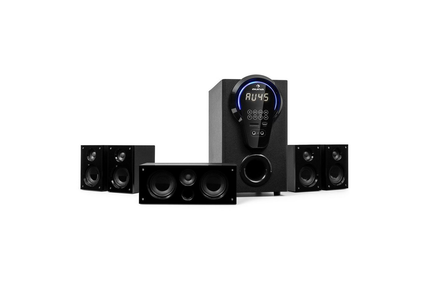 Auna Areal 525 DG 5.1-Surround-System 5.1 Lautsprecher System (Bluetooth) von Auna