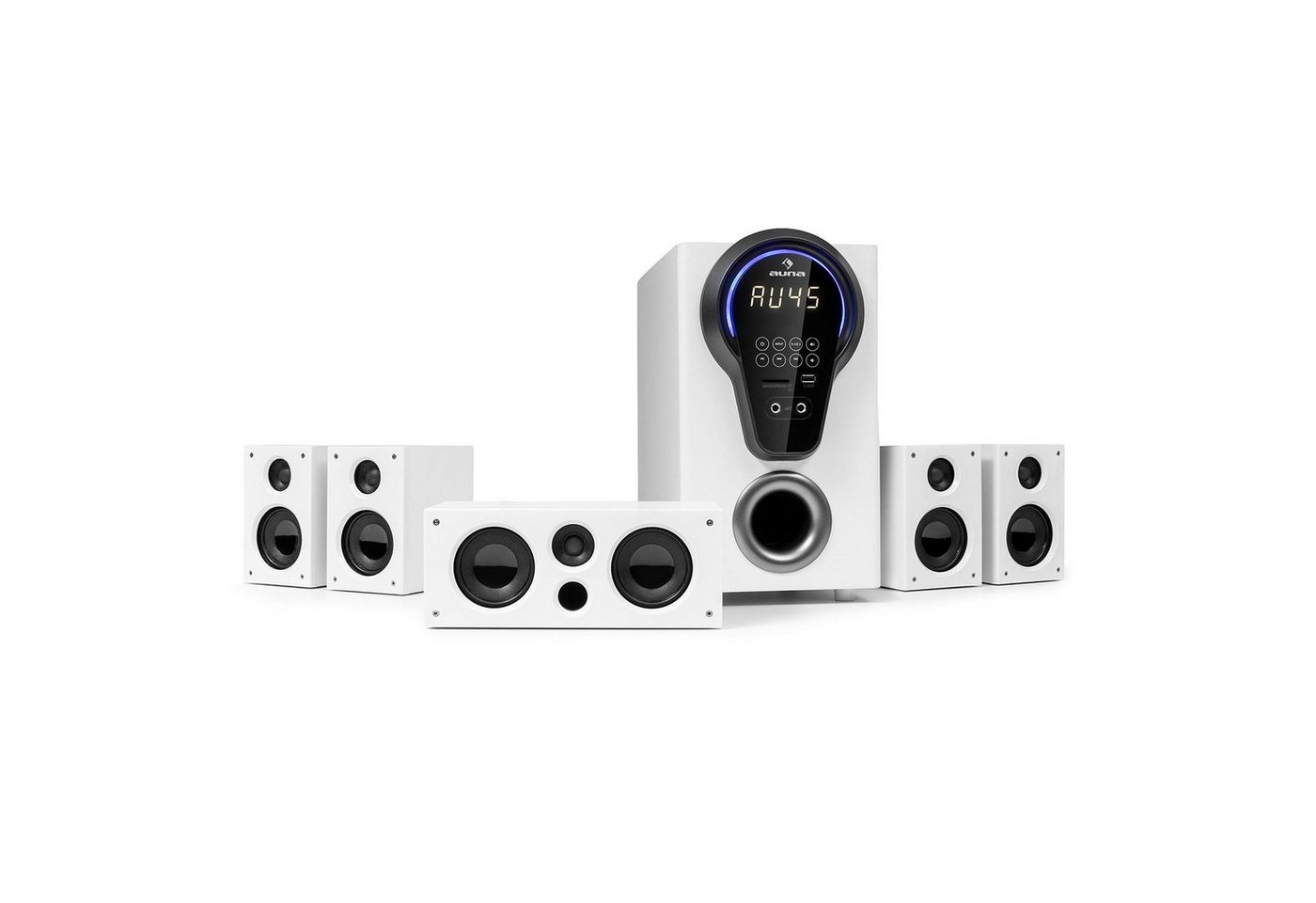 Auna Areal 525 DG 5.1-Surround-System 5.1 Lautsprecher System (Bluetooth) von Auna