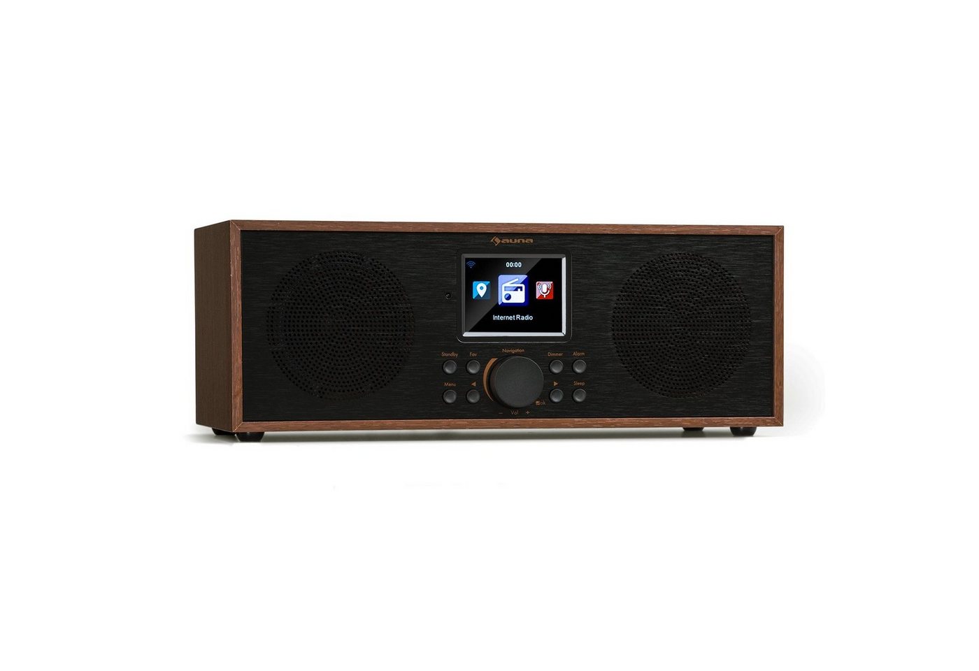 Auna Silver Star Radio (16 W, Internetradio Bluetooth Radio mit WLAN -DAB+ Digitalradio Küchenradio) von Auna